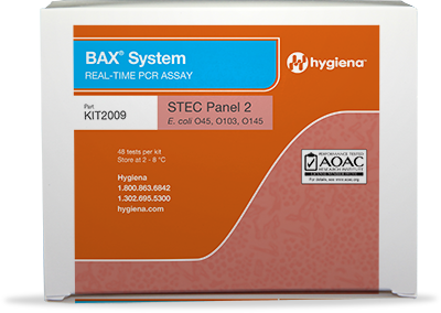 Ensayo de PCR en tiempo real del sistema BAX® System Q7 para E. coli O45, O103, O145 - STEC Panel 2