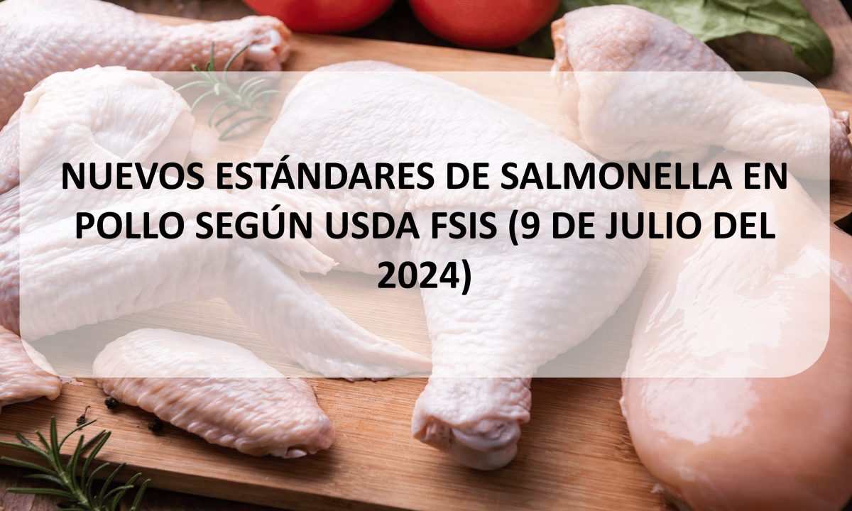 NUEVOS ESTÁNDARES DE SALMONELLA EN POLLO SEGÚN USDA FSIS (9 DE JULIO DEL 2024)